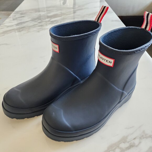 Hunter Women’s Play Short Rain Boots – Valtameri Blue 🌧️💙 - Picture 1 of 11